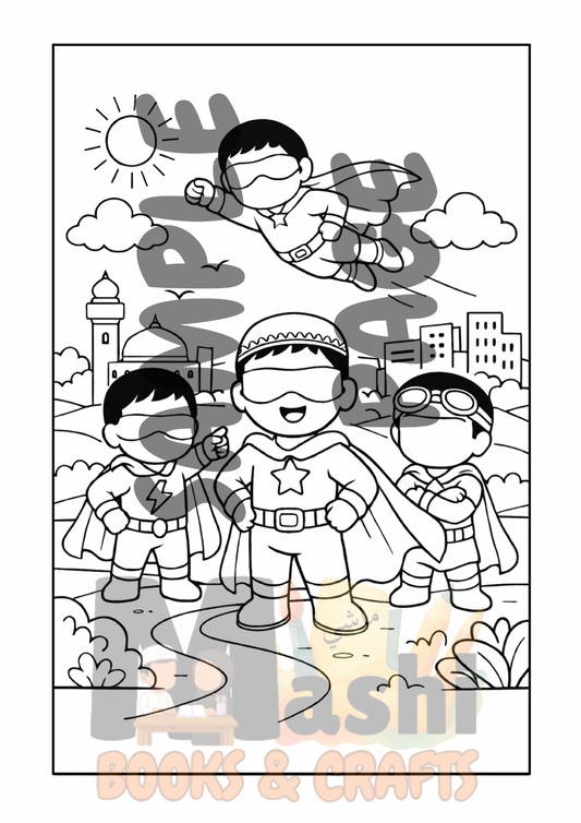 The Ultimate Muslim Boys Colouring Book